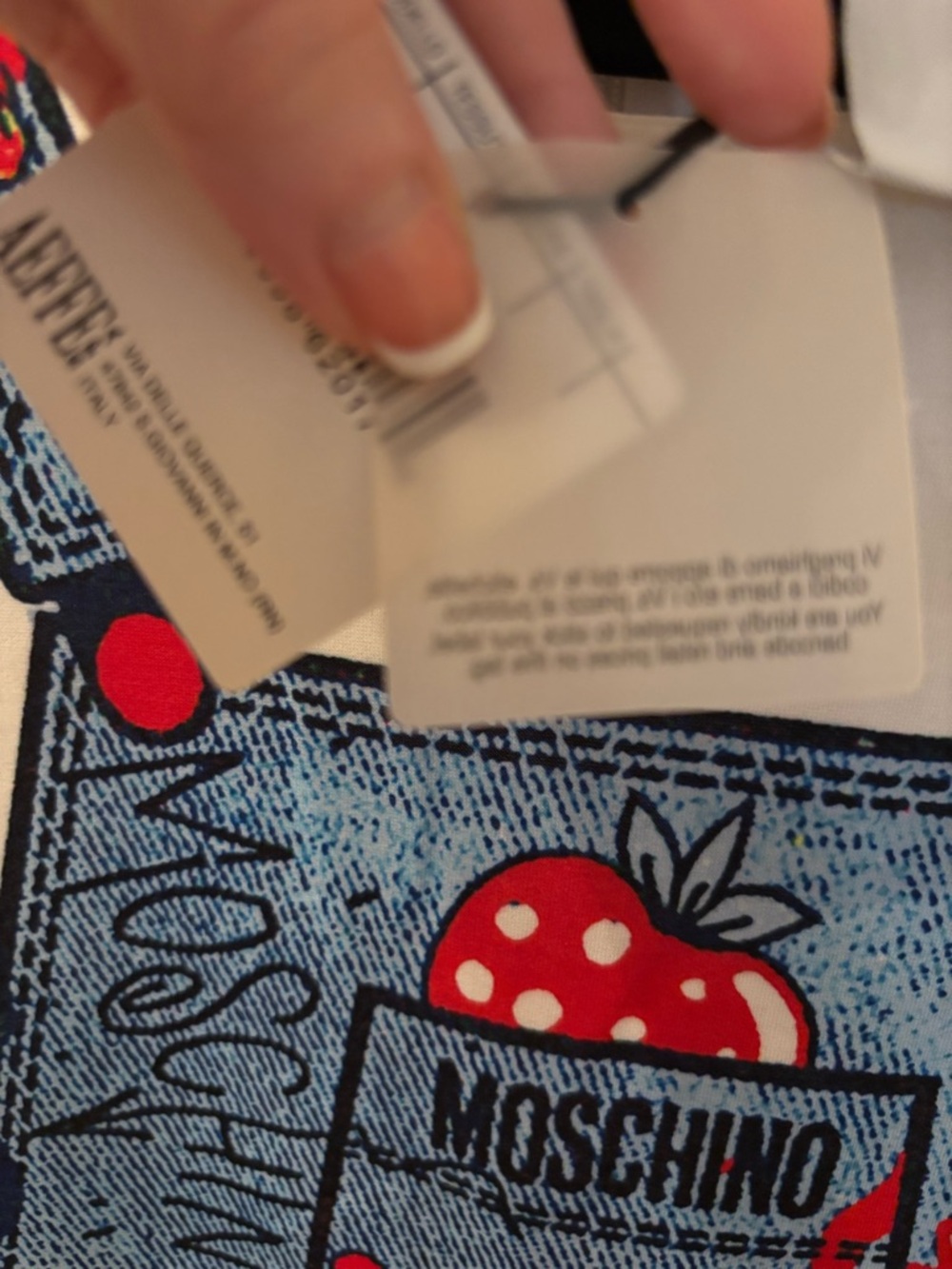 MOSCHINO Couture Trompe L’Oeil Denim Overall Print Dress | NWT | Italy | Rare - Picture 11 of 13
